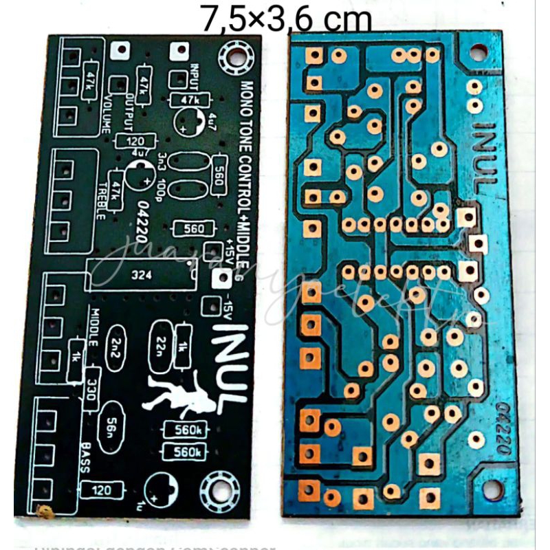PCB TONE CONTROL MONO MIDDLE. INUL