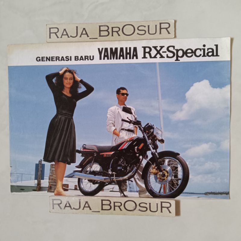 Poster brosur katalog leaflet jadul lawas Yamaha RXS RX S/RX Special 5speed 2tak 2T 1990
