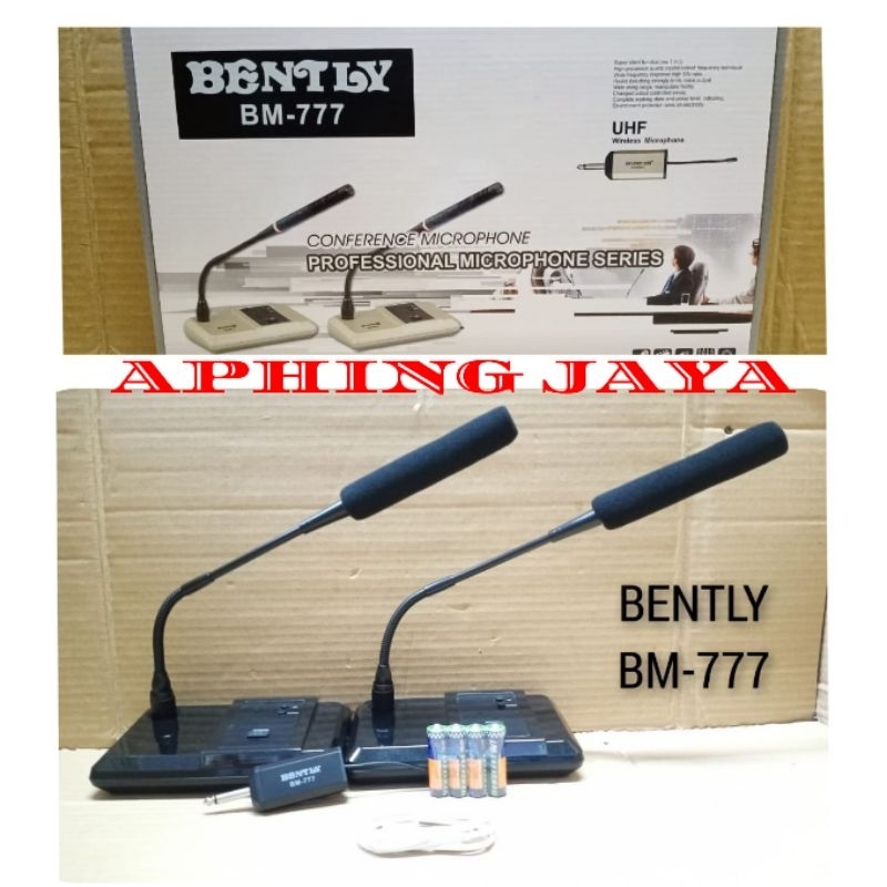 Microphone Wireless Meja Podium Conference Bently BM-777 Mic Meja Rapat BM777