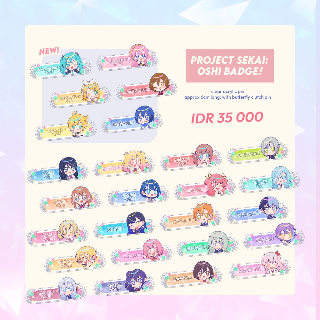 Project Sekai Fanmerch - Oshi Badge