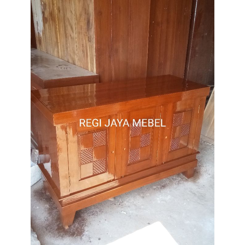 Bufet tv..bufet minimalis bufet kayu jati..ukuran 120x85x45.