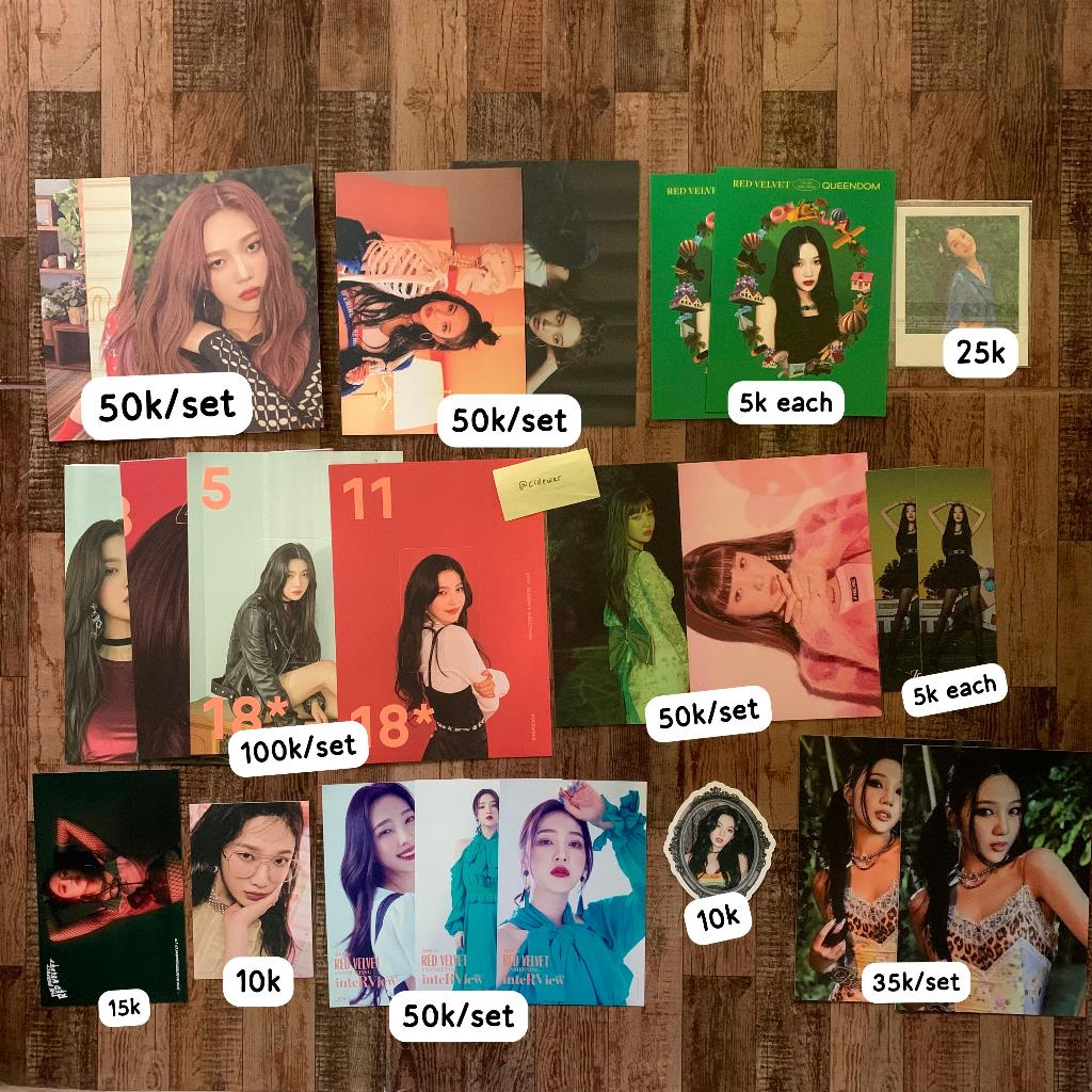 [READY STOCK OFFICIAL] AAB PC POSTCARD JOY RED VELVET