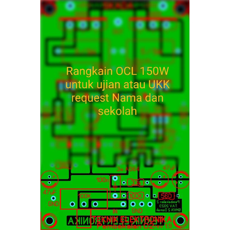 layout OCL 150 watt