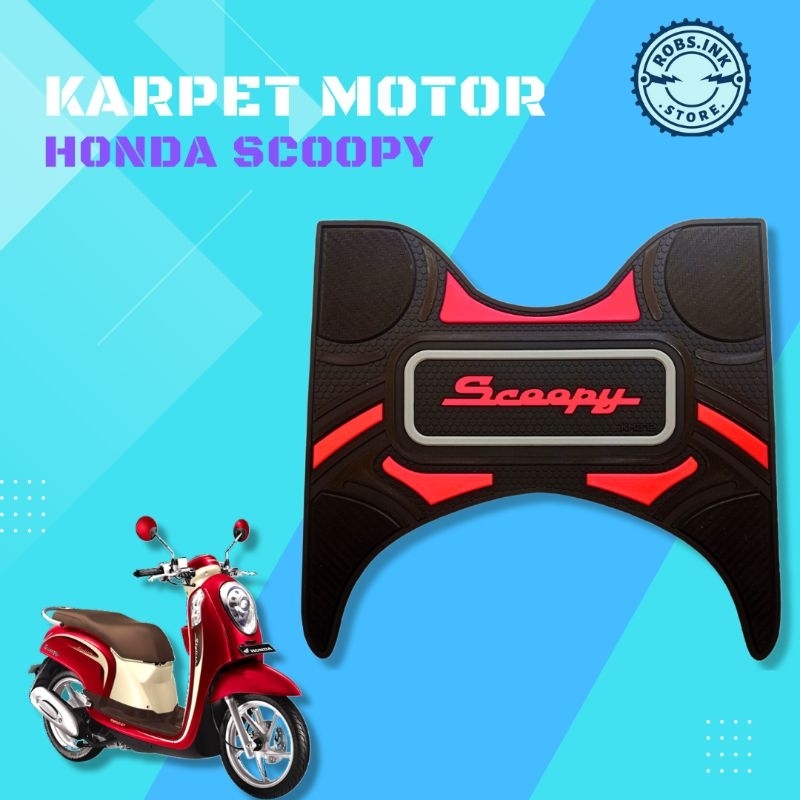 Karpet Motor Honda Scoopy Thn 2013-2023/Aksesoris motor Scoopy 2013-2023