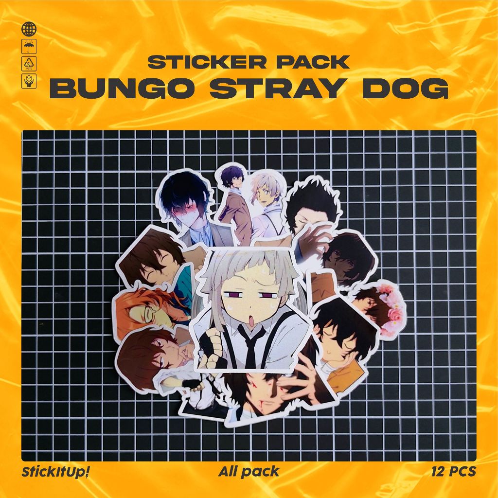 

COD✨ StickItUp Stiker Pack Anime Bungo Stray Dogs Colorfull Keren Untuk Koper Laptop Skateboard