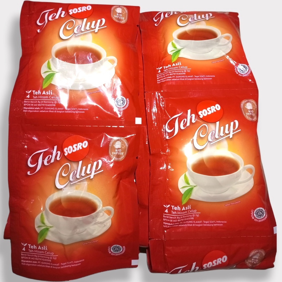

Swip up MUMTAAZZTORE SOSRO TEH CELUP 4 TEABAGS X 1 SACHET