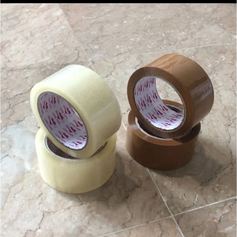 

Lakban Bening/Coklat 2 Inch OPP Merk LUVE TAPE Produk Kualitas Premium