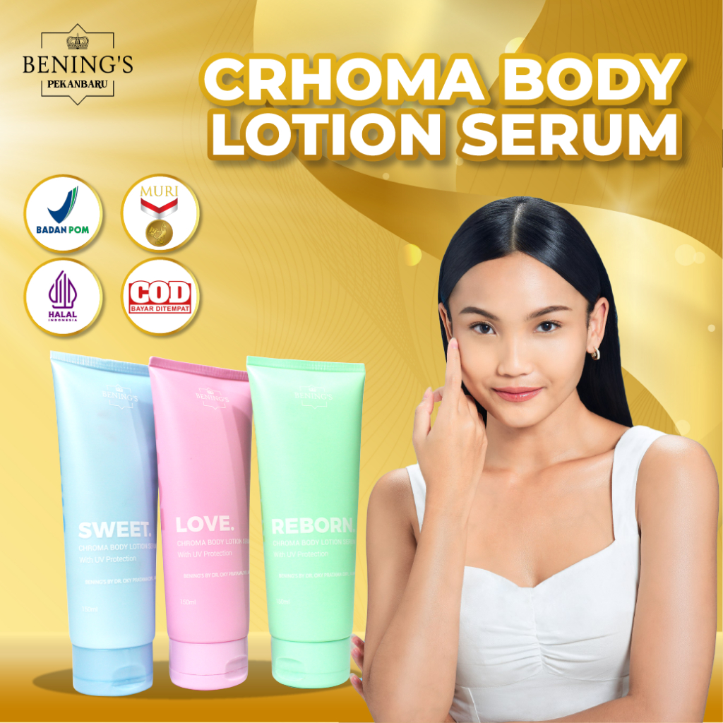 Body Lotion Benings Handbody Benings Skincare dr Oky Pratama | 3in1 (Lotion, Parfum & Serum) | Benin
