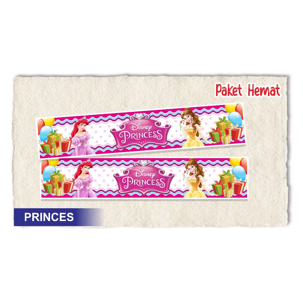 

Isi 18 pcs - princes - Ready Stok - Tas Plastik Label Ulang Tahun - Birthday Goodie bag Murah