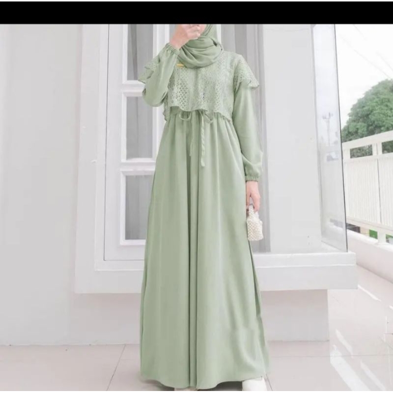Gamis  brokat terbaru 2024