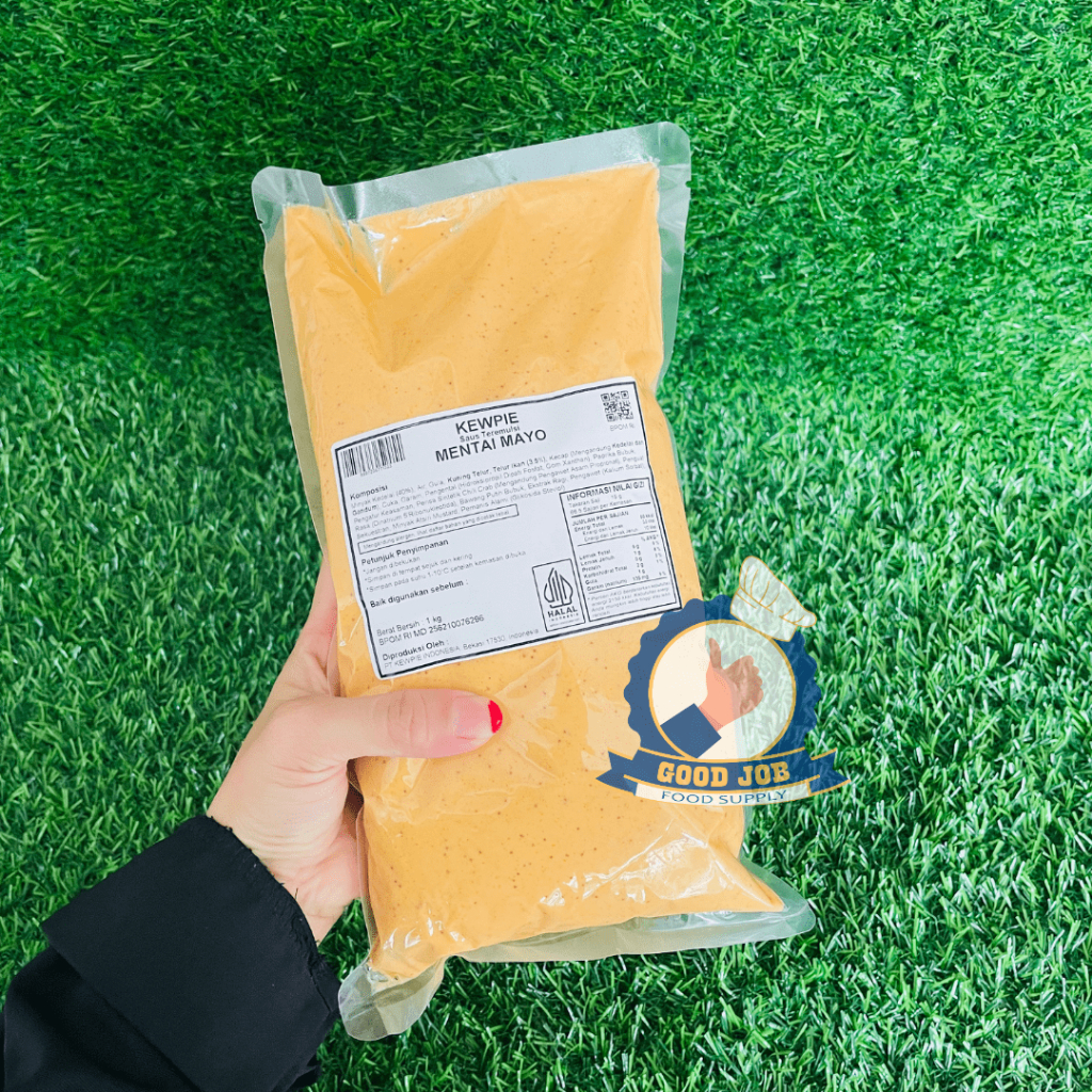 

KEWPIE Sauce Mentai Mayo 1 Kg Halal | Salmon Mentai Mayonnaise.