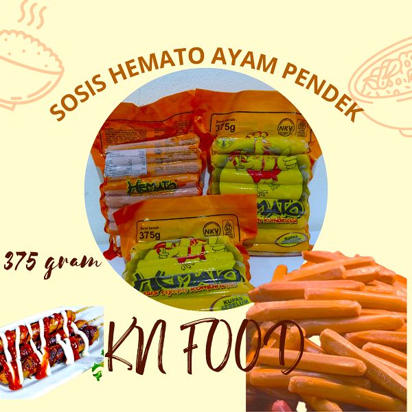 

Sosis Ayam Hemato (375 gr) Isi 15 pcs / sosis ayam hemato / sosis