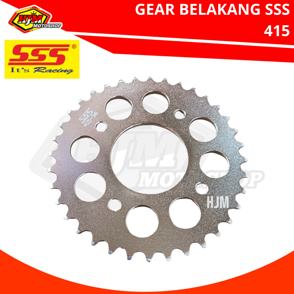 GEAR BELAKANG SSS 415 KARISMA / SUPRA X 125 / BLADE / REVO ABS / SUPRA FIT NEW / SATRIA FU NEW UKURA