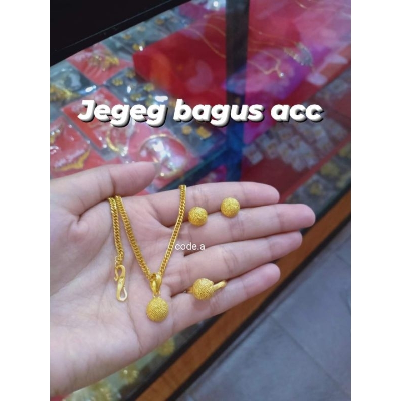 set perhiasan bali Rante titanium perhiasan wanita