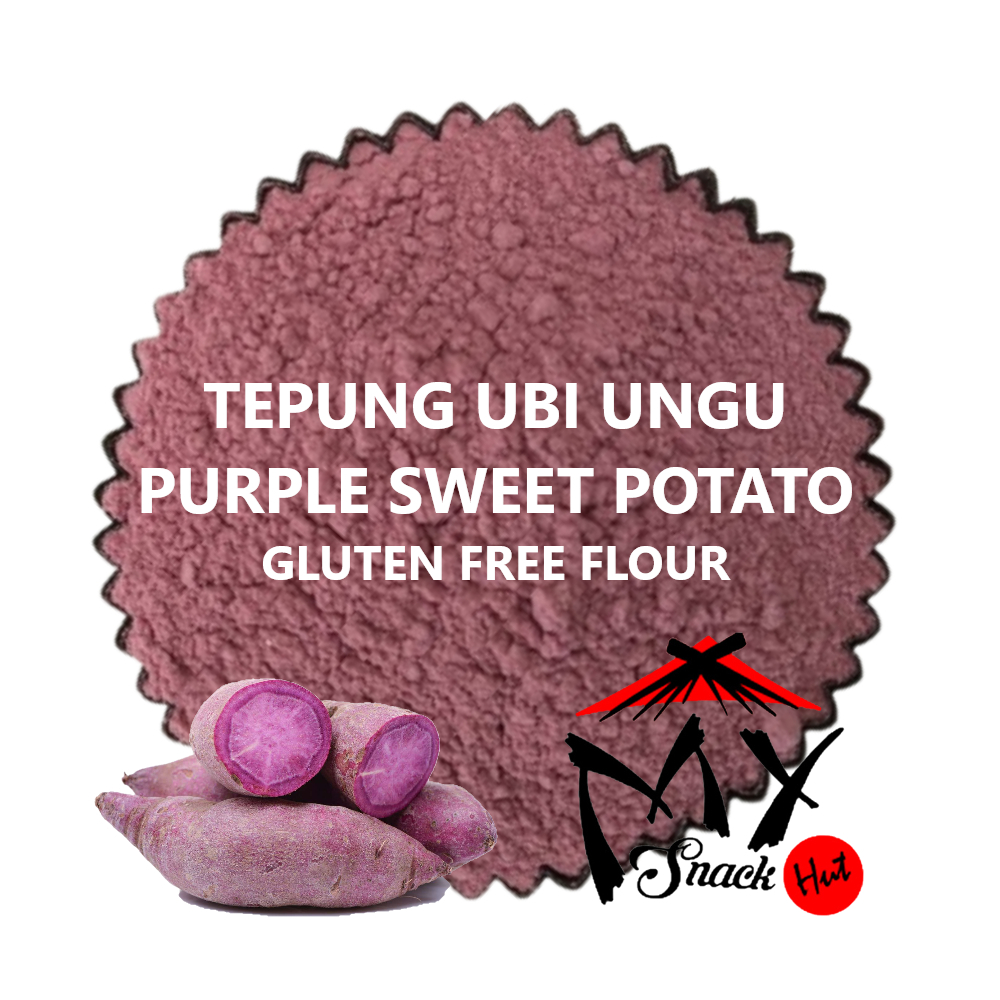 

TEPUNG UBI UNGU 1KG TELO JALAR PURPLE SWEET POTATO GLUTEN FREE MURNI MPASI UBE POWDER FLOUR HALAL