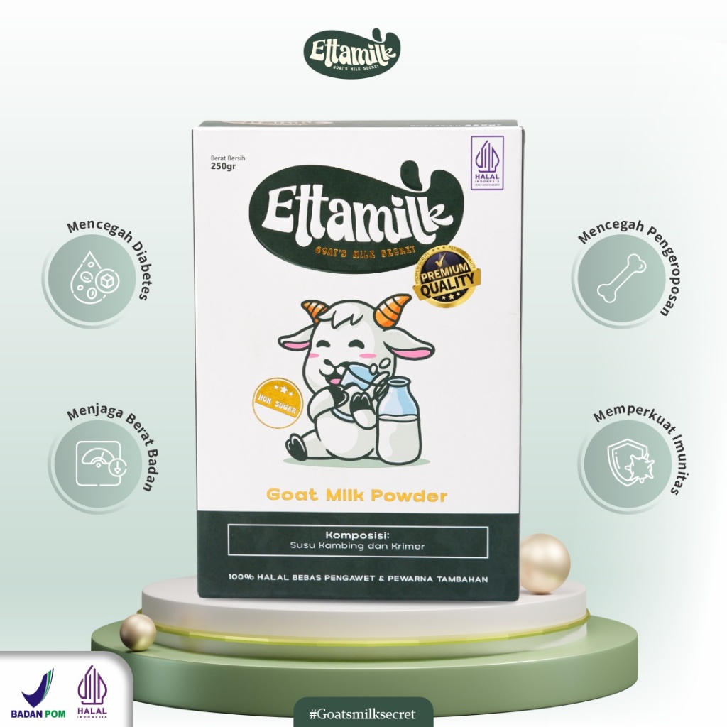 

Susu Kambing Goat Milk Etawa Bubuk Non Sugar Banyak Manfaat Asli Original Ettamilk Store