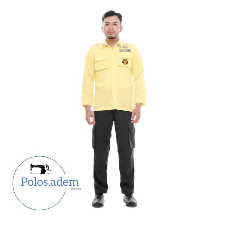BAJU KEMEJA SATPAM PDL DAN PDH BAHAN TEBAL ADEM TWICE