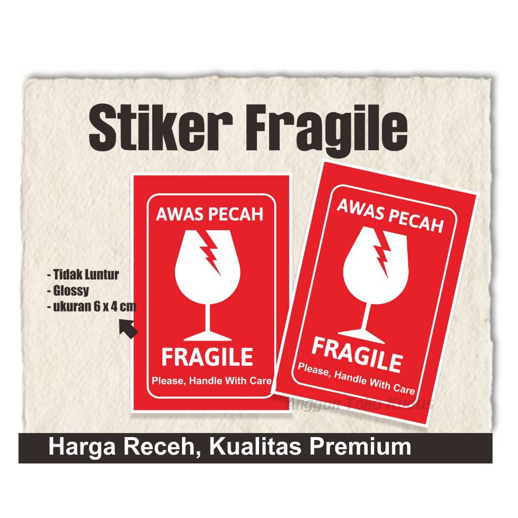 

| Sticker Unboxing Pengiriman Stiker Fragile Wajib Video Unboxing Stiker Segel Unboxing |fragile ukuran 6 x 4 cm