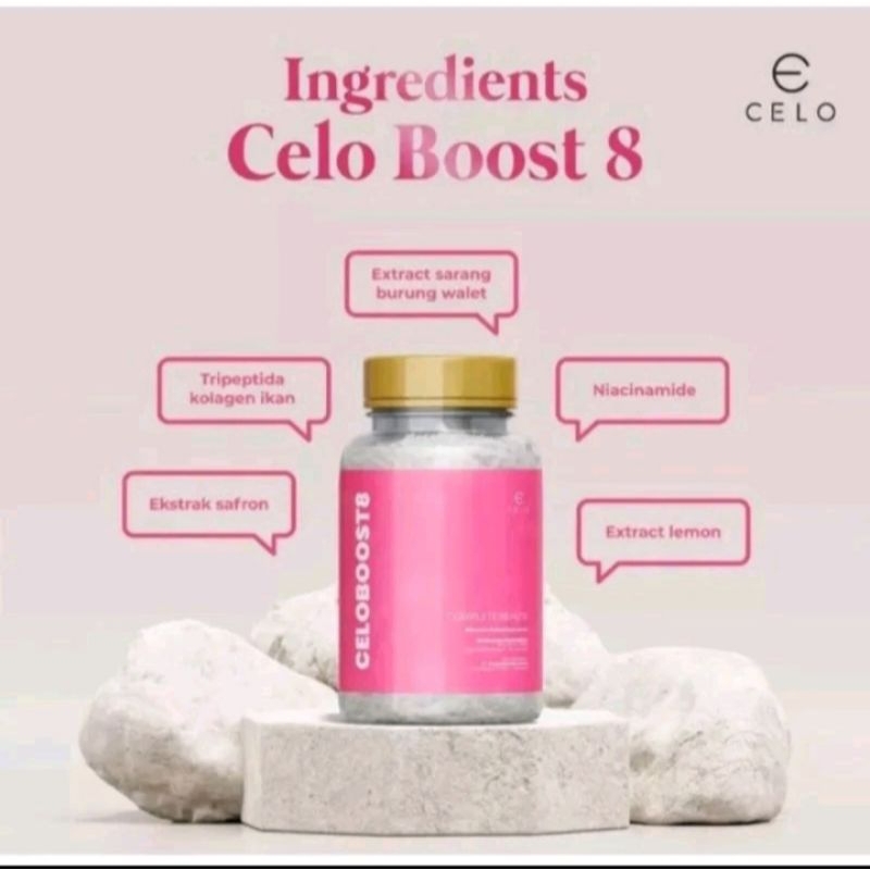 Celo Boost Whitening/Collagen pemutih wajah dan badan