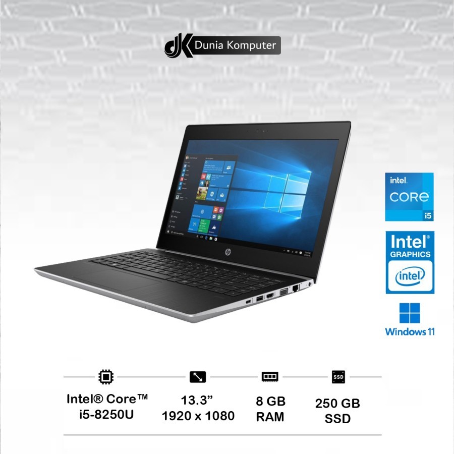 Laptop Bekas / Second HP Probook 430 G5 Intel i5-8th Ram 8 GB 256 GB SSD