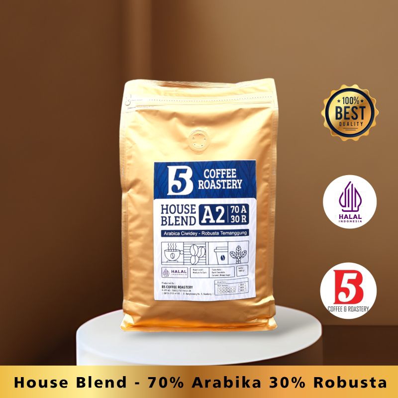 

Kopi House Blend | 70% Arabika 30% Robusta | Medium To Dark Roasted