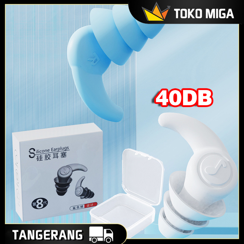 Earplug Safety Nyaman Penutup Telinga Anti Bising Silikon Nano Penutup Telinga Untuk Tidur