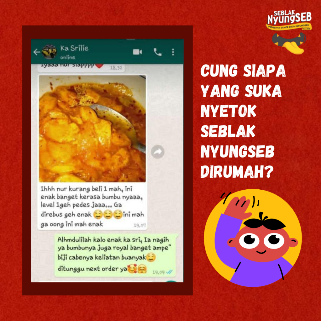 

Seblak Nyungseb - Seblak kering Seblak Basah Dalam 1 Kemasan