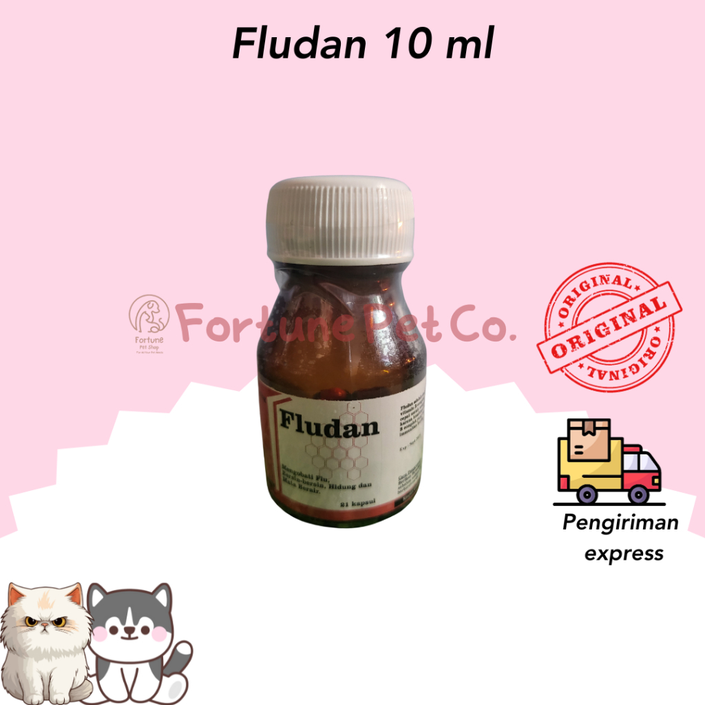 Fludan - Obat Pilek Flu Kucing Obat Ingusan Kucing Cair
