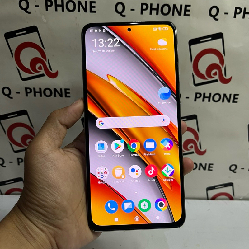 poco f3 6/128gb shadow tipis hp cas siap pakai