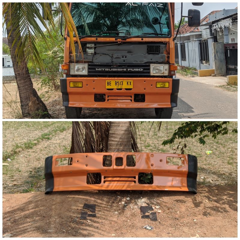 bemper 6d22 custom pnp 220 ps fuso 220 ps fuso introculer fuso orange