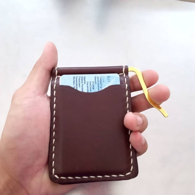Dompet Money Clip Kulit Asli