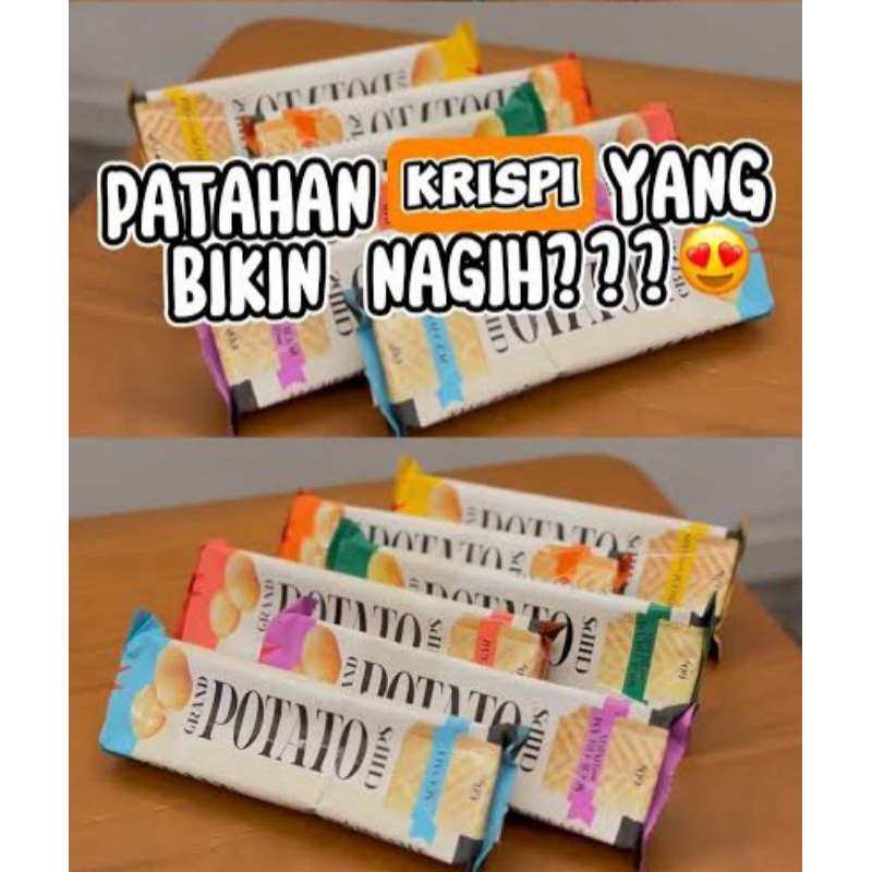 

Balsnack grand potato chips / cemilan kripik kentang import 60gr