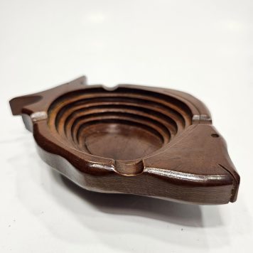 Asbak Kayu Jati Design Ikan / Asbak
