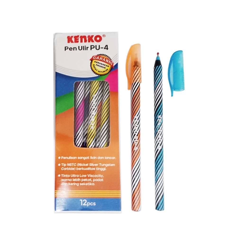 

Kenko - Pen Pulpen Ulir PU-4 Black - Lusin