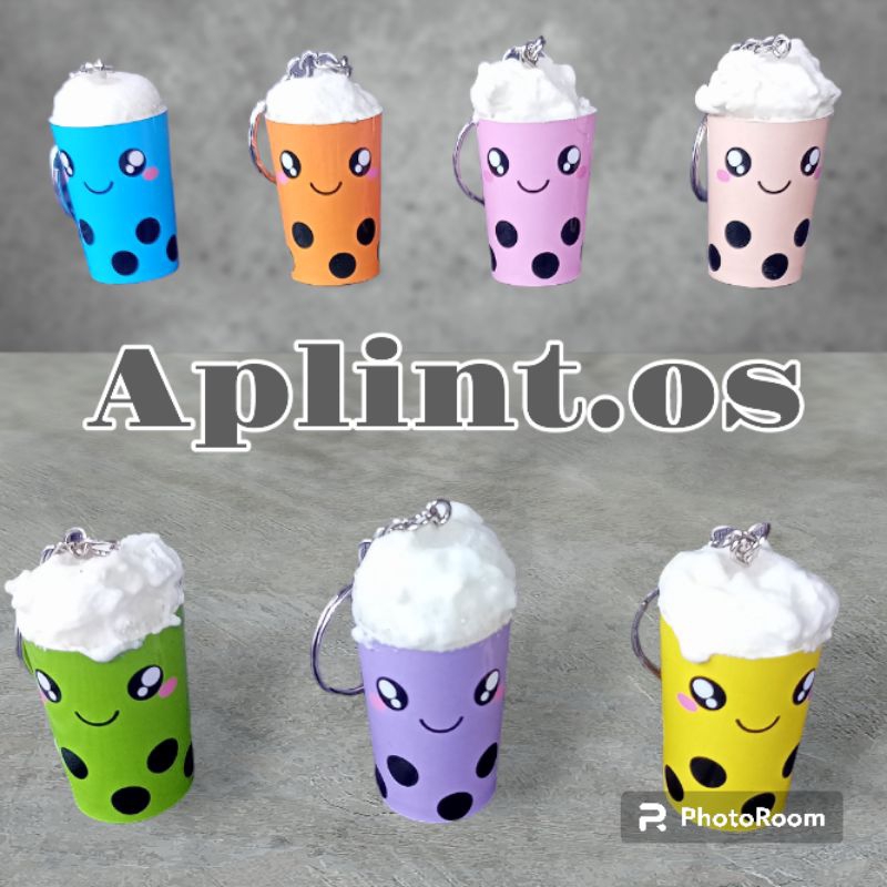 gantungan kunci miniatur boba