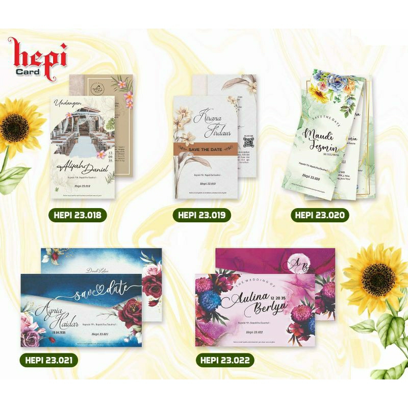 Hepi 23.018 / 23.019 & 23.020 | Blangko undangan
