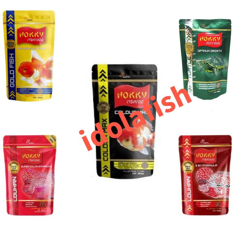 hokky 3in1 louhan,hokky super color, hokky turtle food,hokky color max