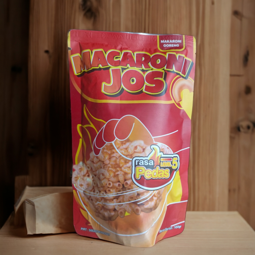 

(TERMURAH) 100GR MAKARONI RASA PEDAS LVL 5 BY MACARONIJOS