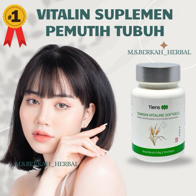 VITALINE SOFTGEL TIENS PEMUTIH TUBUH VITAGEL SOFTGELS OBAT PIL KAPSUL PEMUTIH BADAN PENCERAH BADAN P