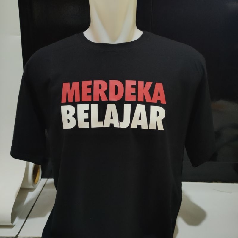 Tshirt Baju Kaos Merdeka Belajar/ Kaos Merdeka Belajar/ Kaos Guru