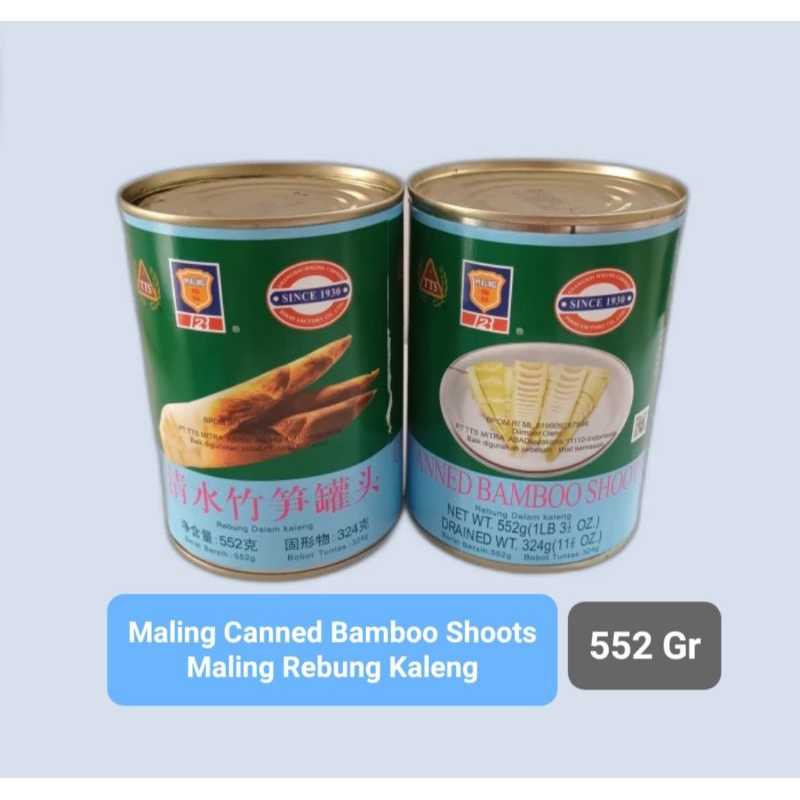 

Maling Canned Bamboo Shoots / Maling Rebung Kaleng 552 Gram