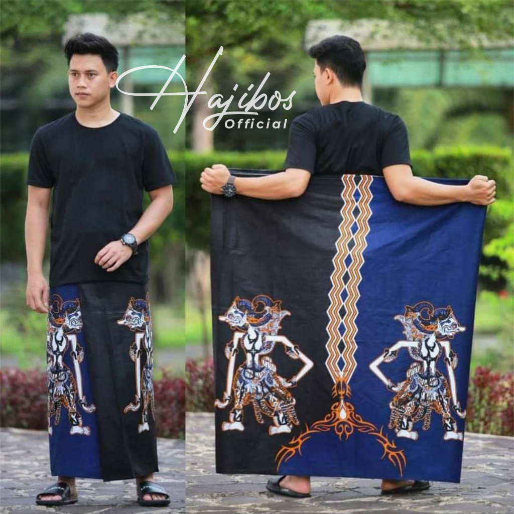 Sarung Batik Pekalongan Pria Motif Wayang Gatotkaca Bahan Rayon Super Original Sarung Wadimor Sarung