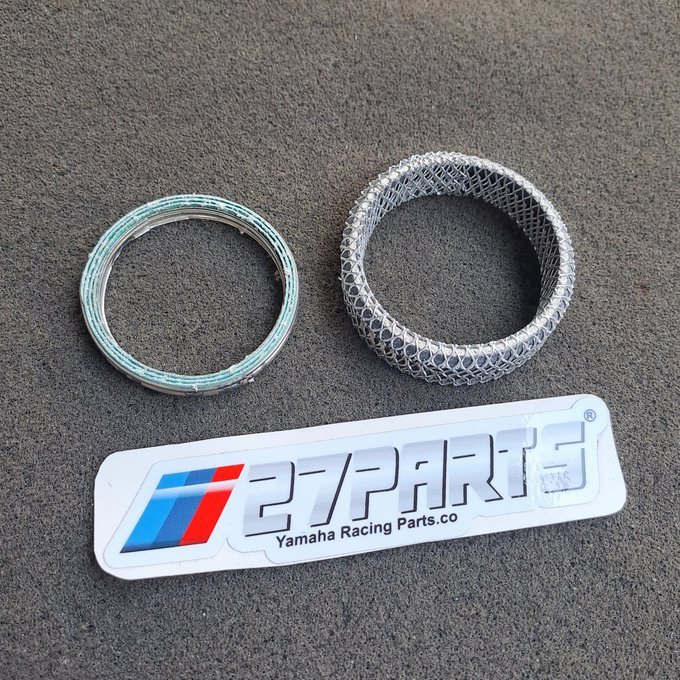 Yukk Leher Knalpot Tanpa Sekat RX KING Set Mur Sambungan Ring Packing Knalpot RX KING