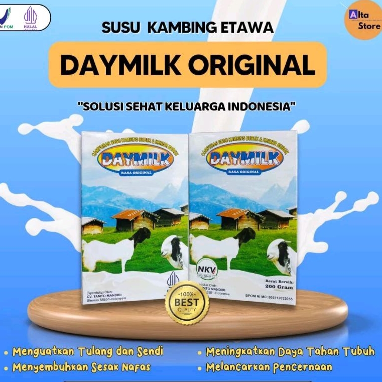 

Susu Kambing Daymilk 200 Gram - Banjarmasin - Original - Halal - BPOM