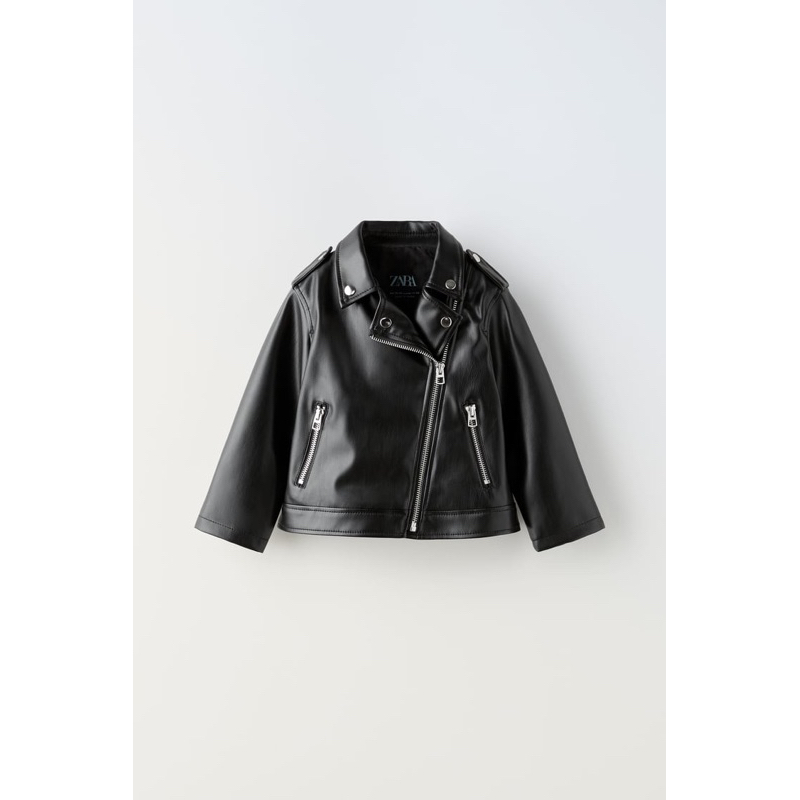 ZARA - Faux Leather Biker Jacket