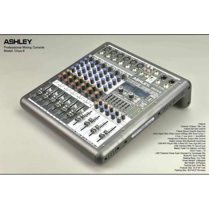 ashley mixer 6ch onyx6