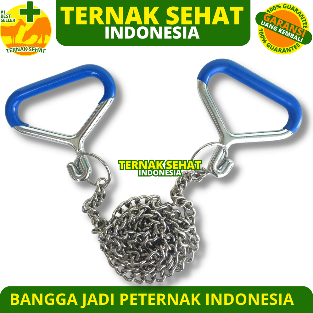 CALF PULLER CHAIN Stainless Steel - Rantai Alat Menarik Pedet Anak Sapi Kerbau - Cow Delivery Tool