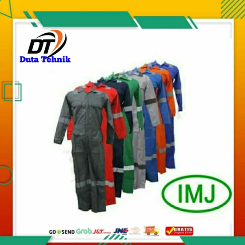WEARPACK IMJ BAJU TERUSAN KERJA JAPAN DRILL / BAJU PROYEK / BAJU KERJA / WEARPACK IMJ ORIGINAL