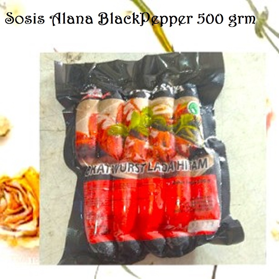 

Sosis sapi lada Hitam Alana MINI - 500 gr isi 10 pcs.