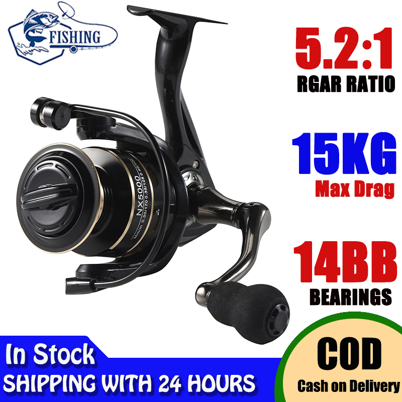 【Indonesian Spot+COD】Reel pancing power handle Fishing Reel EVA grip NX 2000 3000 4000 5000 6000 700